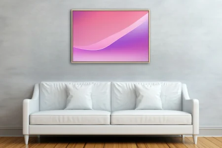 Minimalist abstract gradient wave in pink, blush, and violet tones